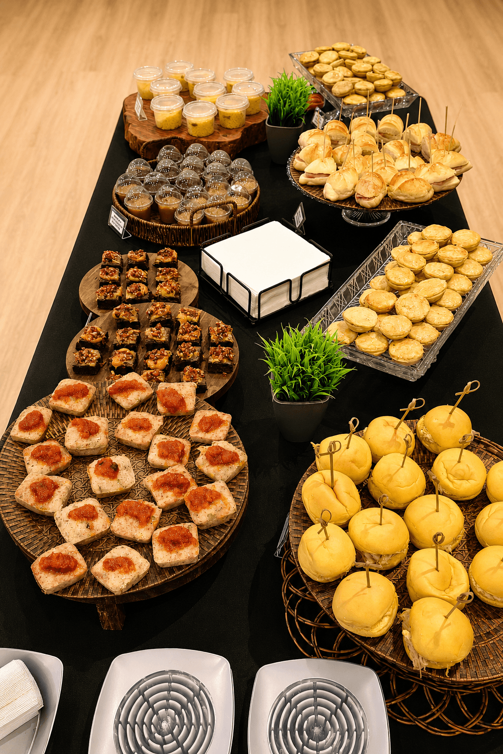 Coffee break — serviço montado pela Origem Coffee & Break em Fortaleza