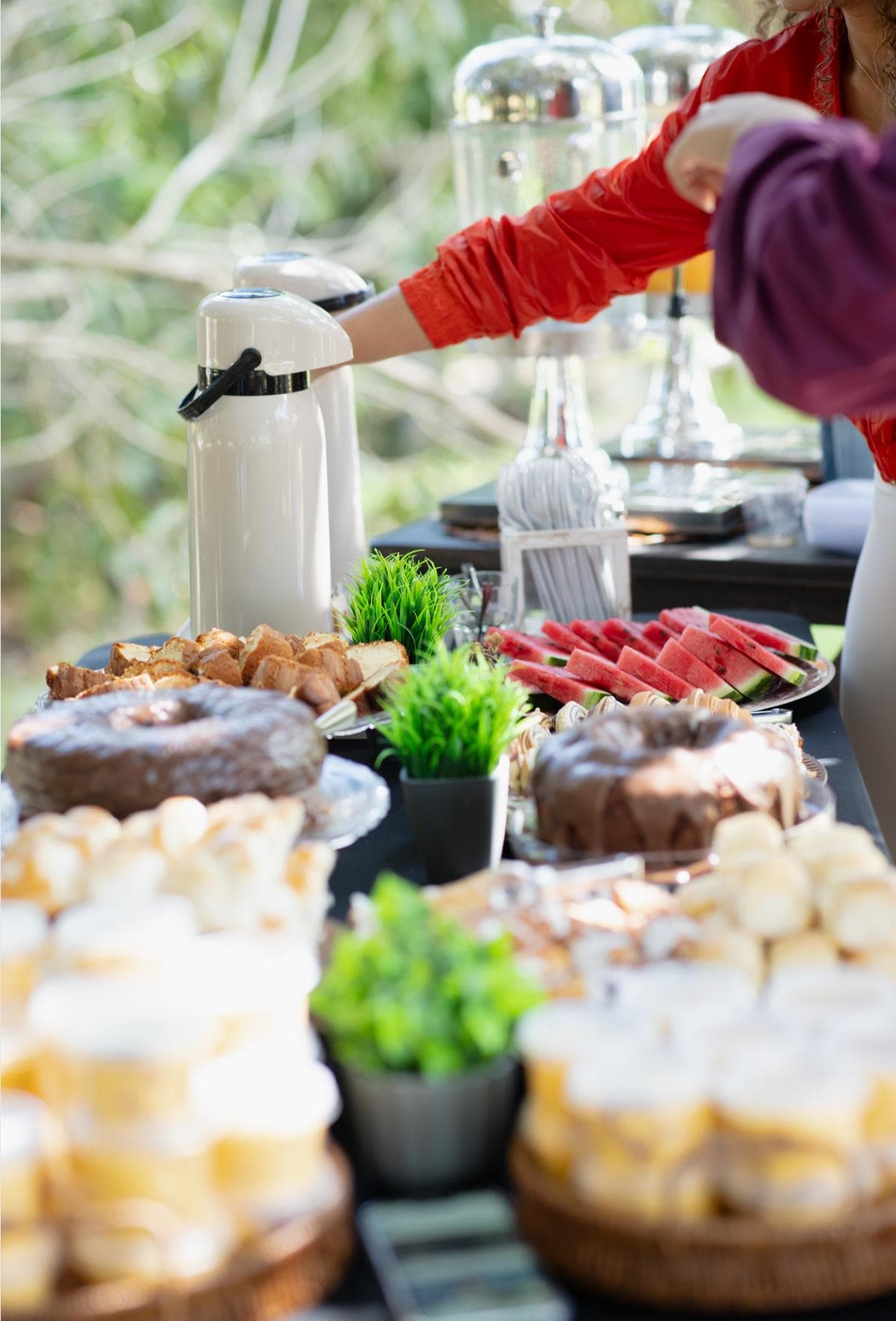 Coffee break — serviço montado pela Origem Coffee & Break em Fortaleza